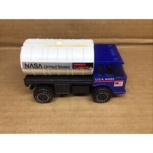 Vintage 1988 Remco NASA Oil Tanker Truck Used Space Theme Collectible 4.5 Inches